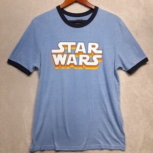 We Love Fine Mens Star Wars Graphic T-Shirt Sz.L/Blue/Classic Style/Lucas Film